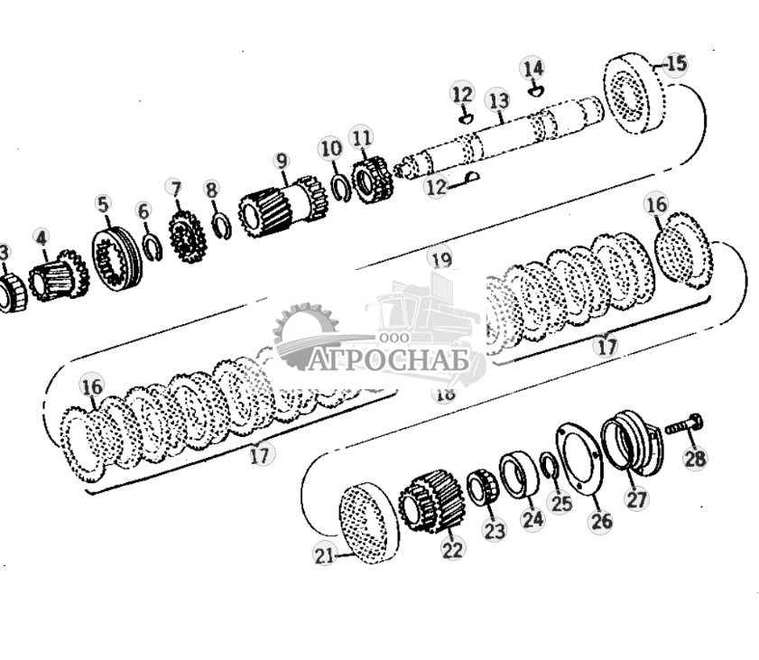 Transmission Drive Shaft Assembly 
